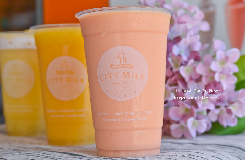 台中木瓜牛奶city milk果汁手搖飲料rmenu價格電話07