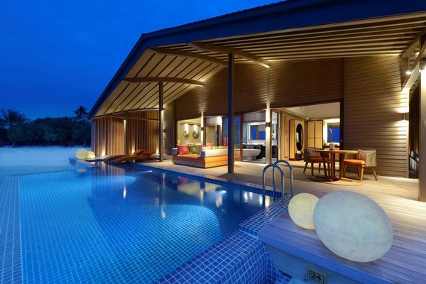 Sunset Overwater Villa_Night