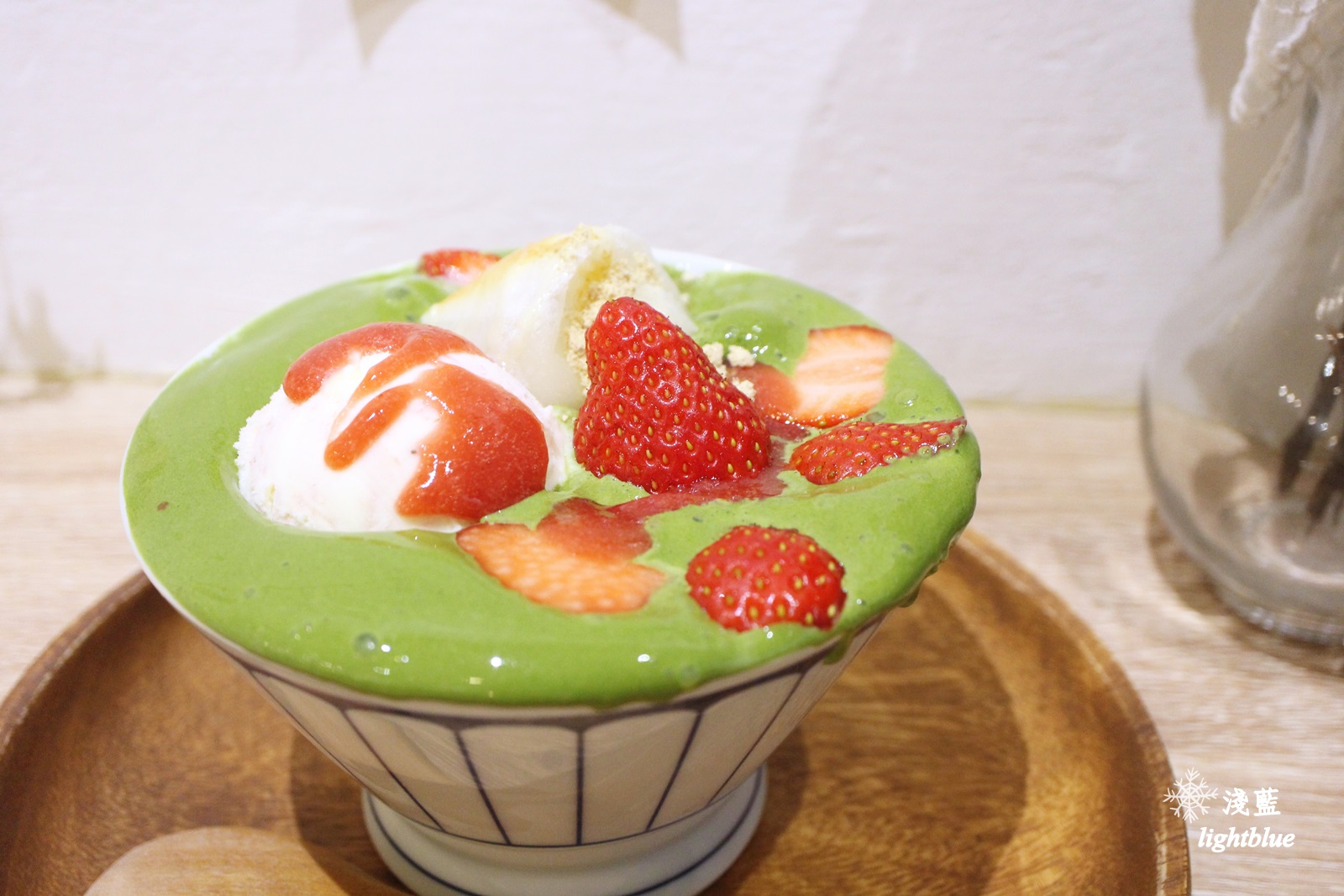 宜蘭美食:淺藍 × 小亀有 kaki gori~抹茶甜品便宜又好吃,店內復古小物與乾燥花超好拍