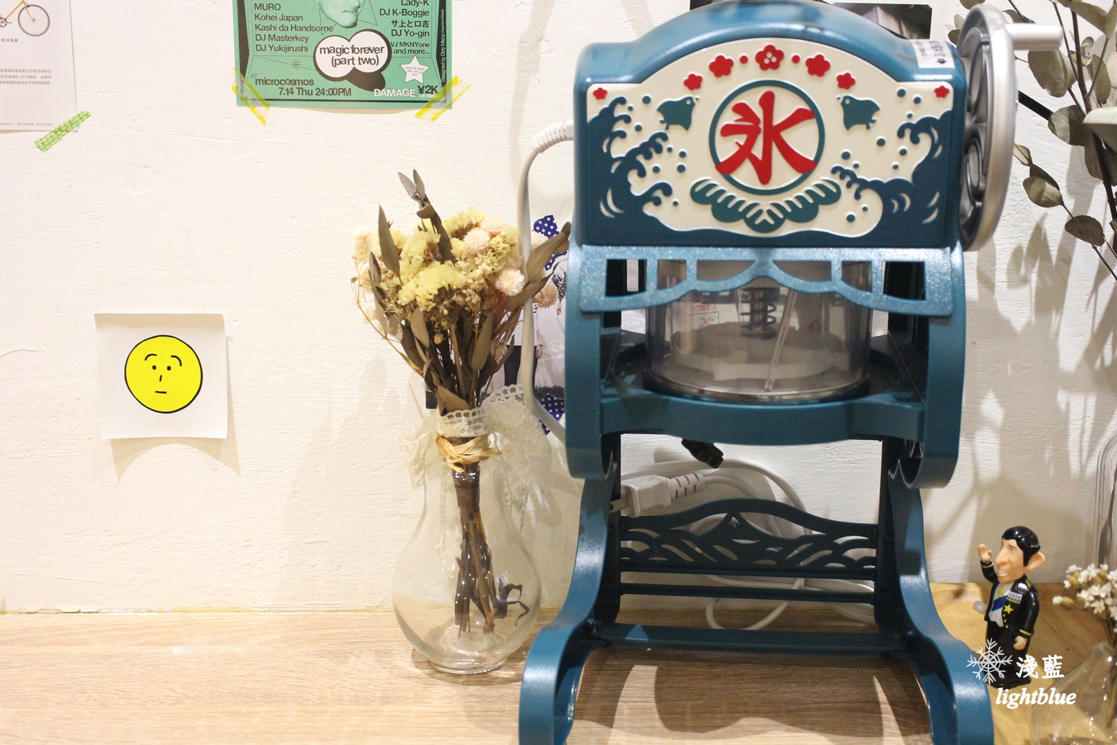 宜蘭美食:淺藍 × 小亀有 kaki gori~抹茶甜品便宜又好吃,店內復古小物與乾燥花超好拍