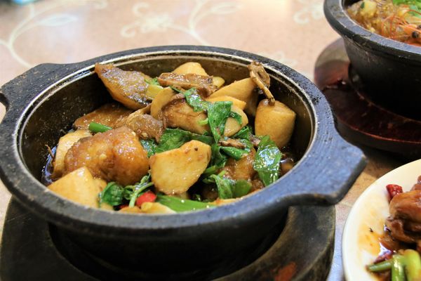 燒味鮮合菜小館:【新北市永和食記】燒味鮮合菜小館~家族朋友聚餐好地方/8月底前明治冰淇淋吃到飽/私房土雞腿湯鍋需提前預訂才吃得到唷