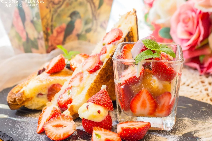 高雄新興︱戀家×咖啡×慢食×鄉村雜貨×手作教室　冬天，就該在鄉村風格的溫暖氛圍中，囂張吃草莓！！