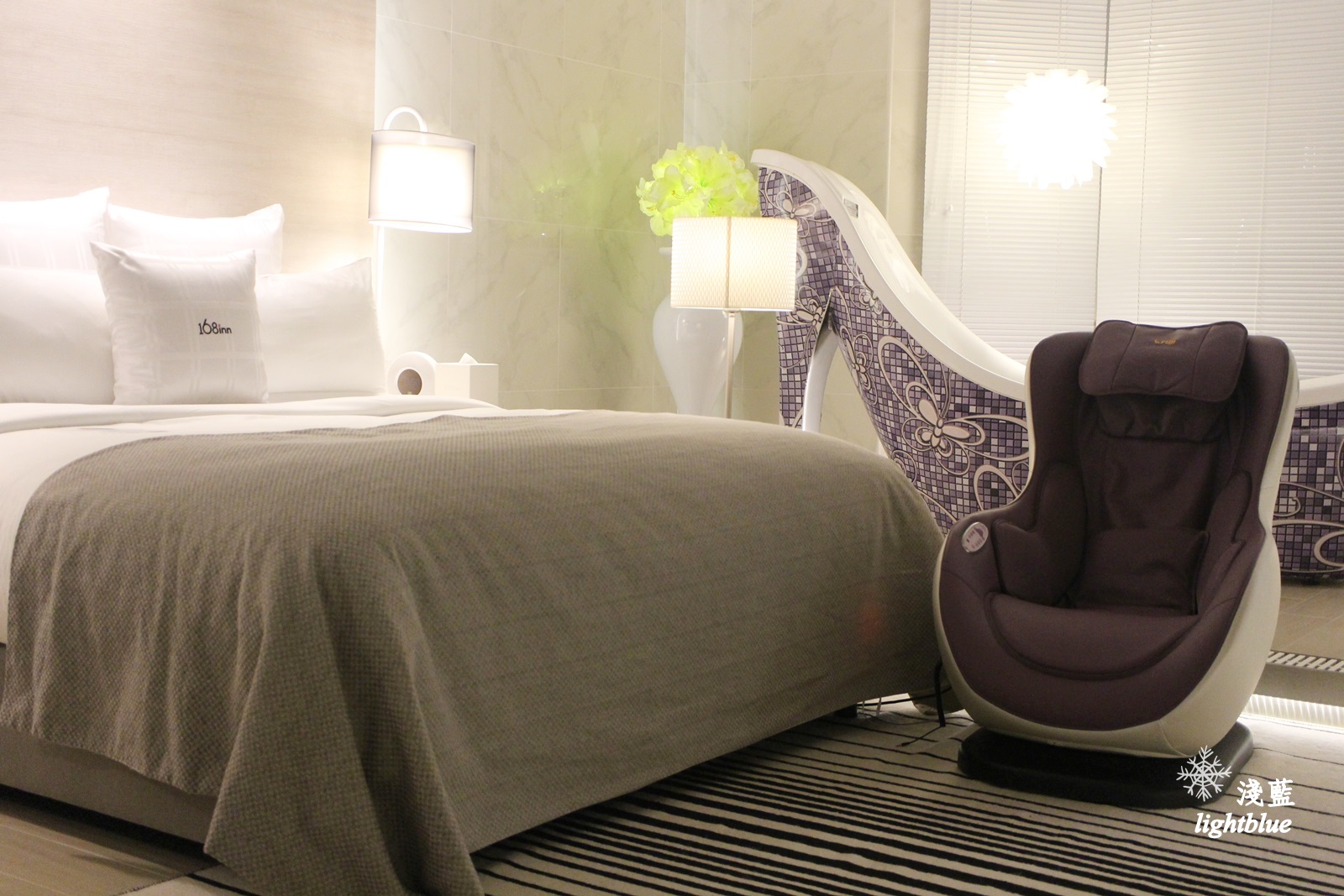 桃園住宿:淺藍 × 6星旅館~168inn集團7月新開幕桃園最大高級汽車旅館