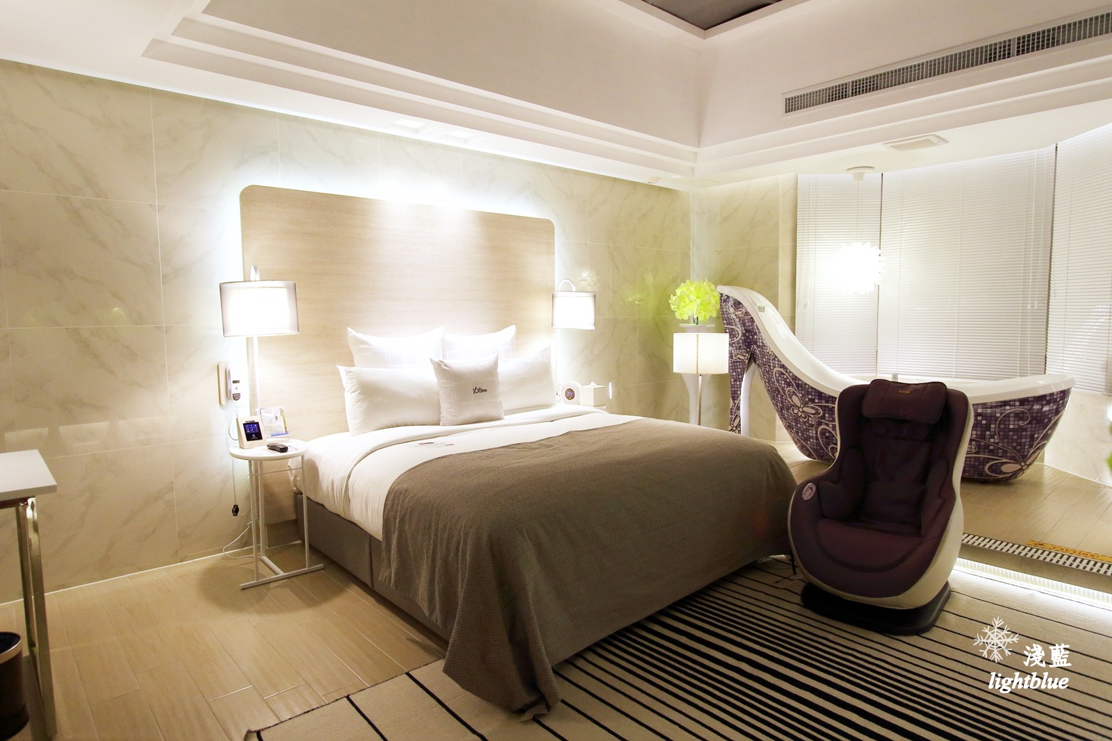 桃園住宿:淺藍 × 6星旅館~168inn集團7月新開幕桃園最大高級汽車旅館