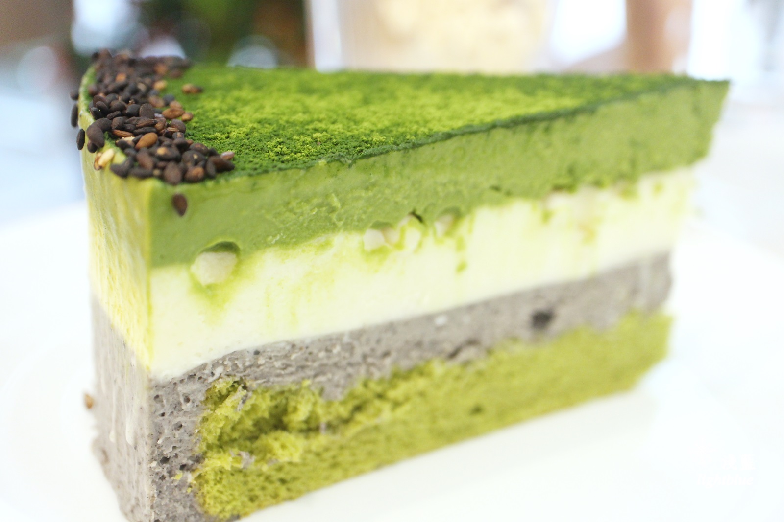 [ 國父紀念館美食 ] 淺藍 × sweet tooth～大份量小山園抹茶千層蛋糕