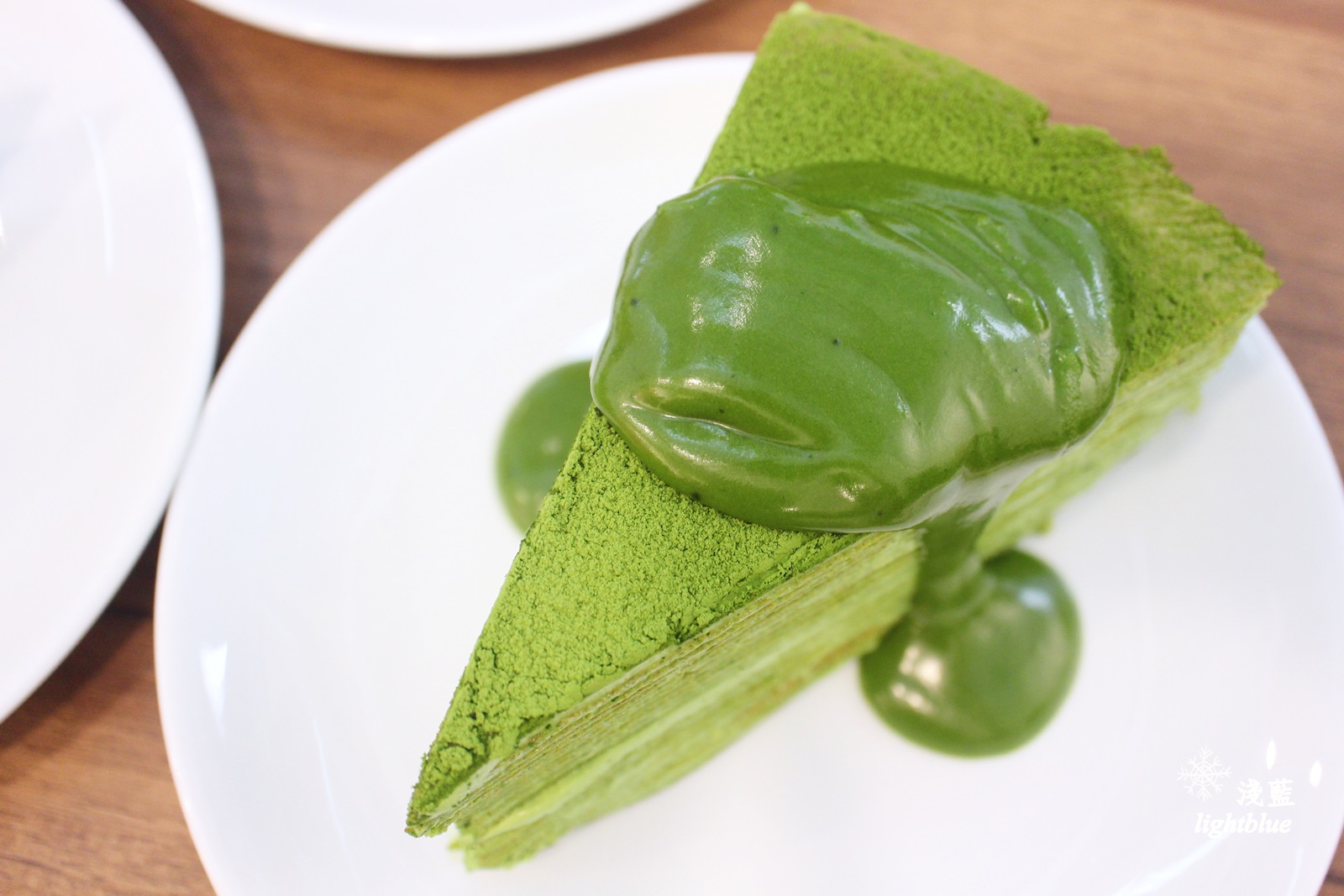 [ 國父紀念館美食 ] 淺藍 × sweet tooth～大份量小山園抹茶千層蛋糕