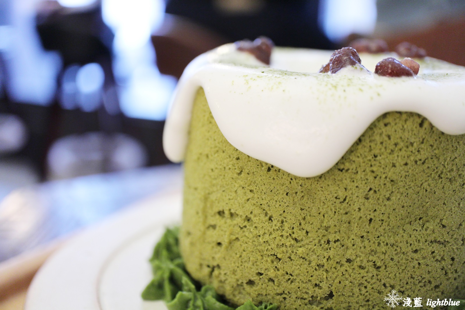 [ 北門站．迪化街美食 ] 淺藍 × Arukinomoli 有木之森 Cafe～每日限量四份的萬聖節限定版布丁，抹茶控大愛的綠一抹生乳戚風