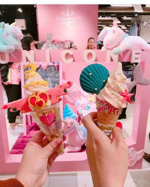 | Taiwan Taipei 台灣 台北 中山區 ☻ Uni cone 魔法棒冰淇淋 | 夢幻獨角獸冰淇淋 . 美少女戰士冰淇淋 可愛度破表 超吸眼球 尖叫到沙聲 夢幻系冰淇淋