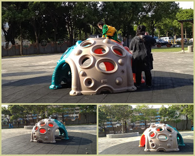 內壢遛小孩的好去處【星河親子公園】大型遊具任您挑