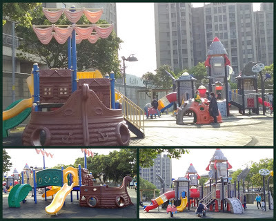 內壢遛小孩的好去處【星河親子公園】大型遊具任您挑