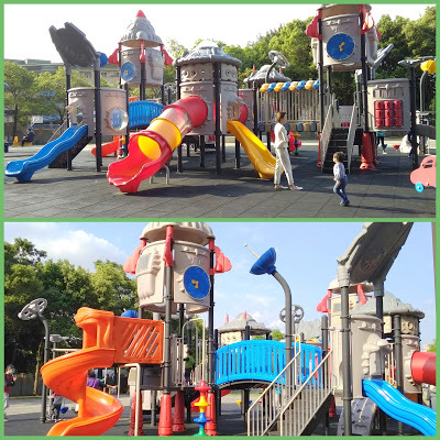 內壢遛小孩的好去處【星河親子公園】大型遊具任您挑