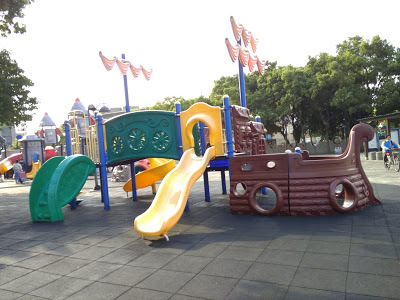 內壢遛小孩的好去處【星河親子公園】大型遊具任您挑