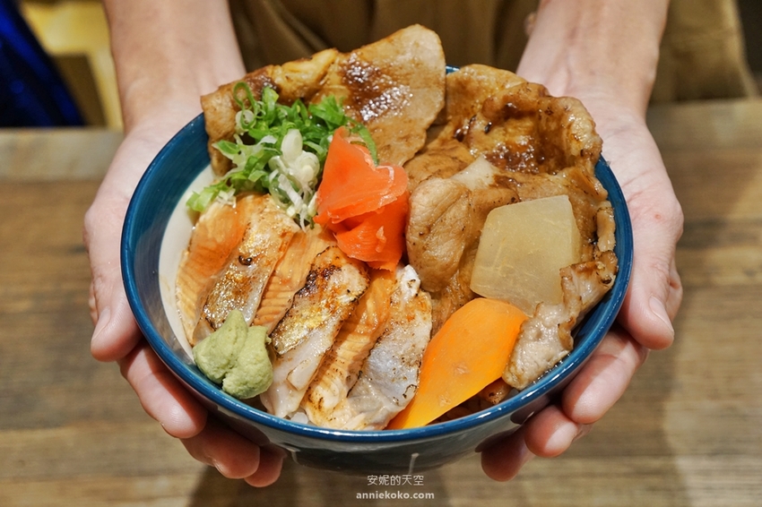 新莊美食 盛之丼 新莊超狂日式丼飯 配料滿到看不到飯啦 - 安妮的天空