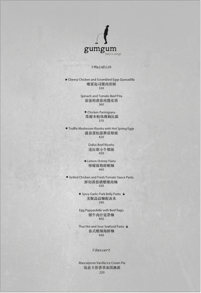 【餐酒館】台北・信義區|國父紀念館・金釀啤酒配雞翅——週末夜晚小酌聚會必去・台北包場餐廳・GUMGUM Beer & Wings雞翅啤酒吧・附菜單