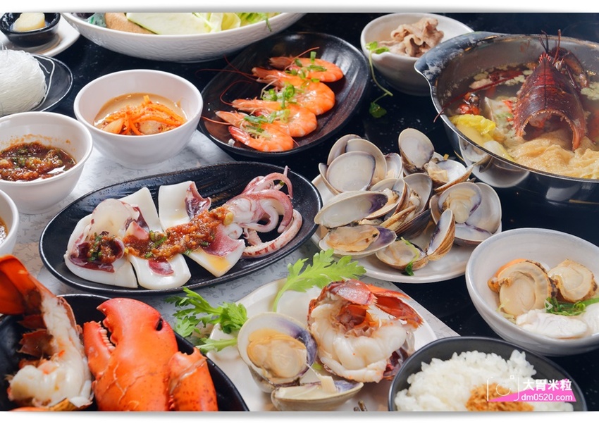 台北大直超猛海鮮火鍋！天鍋宴大直店3.0,招牌活體波士頓龍蝦有夠青,自助吧含汽水,甜點,卡比索冰淇淋吃到飽, - 大胃米粒 DAVID & MILLY