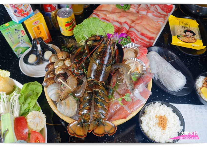 台北大直超猛海鮮火鍋！天鍋宴大直店3.0,招牌活體波士頓龍蝦有夠青,自助吧含汽水,甜點,卡比索冰淇淋吃到飽, - 大胃米粒 DAVID & MILLY