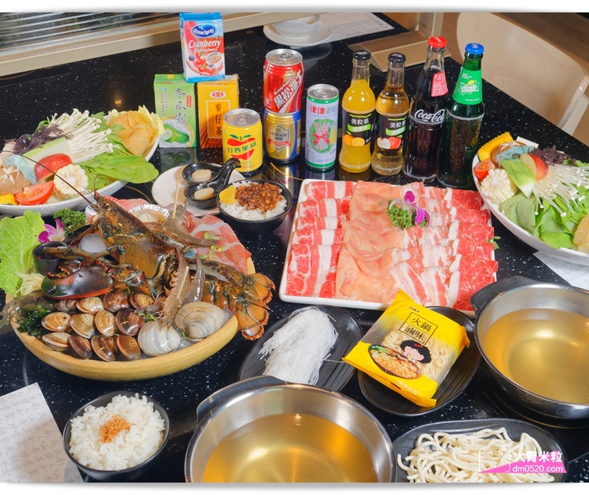 台北大直超猛海鮮火鍋！天鍋宴大直店3.0,招牌活體波士頓龍蝦有夠青,自助吧含汽水,甜點,卡比索冰淇淋吃到飽, - 大胃米粒 DAVID & MILLY