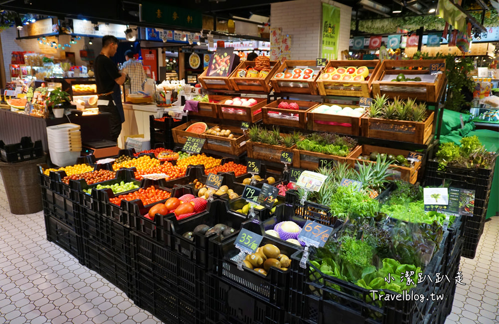 台中美食》第六市場 第一家百貨公司裡菜市場,食尚玩家推薦美食!吹冷氣逛市場菜,購物停車不用錢(金典 綠園道3樓) - 小潔趴趴走旅遊札記