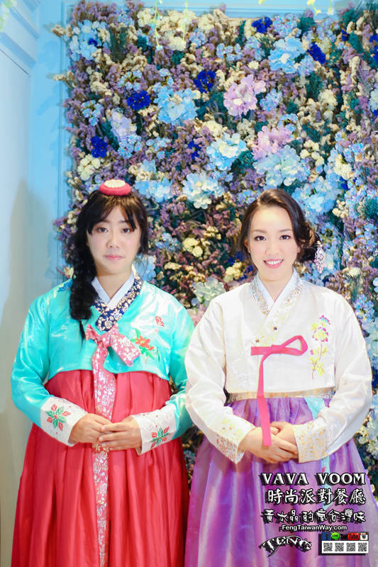 VA VA VOOM時尚派對餐廳信義店【信義美食】|台北信義韓服派對跨年時尚餐廳；服裝連髮妝還有美食佳餚。