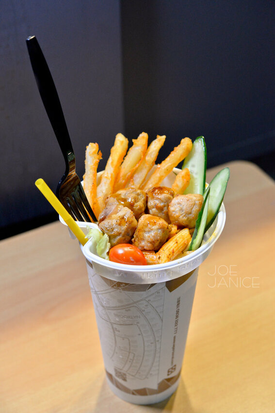 中壢美食【走樣個人牛排杯】邊走邊吃行動牛排館