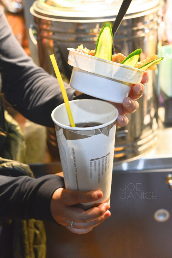 中壢美食【走樣個人牛排杯】邊走邊吃行動牛排館