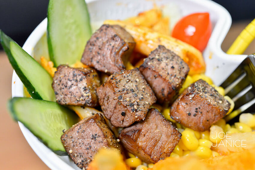 中壢美食【走樣個人牛排杯】邊走邊吃行動牛排館