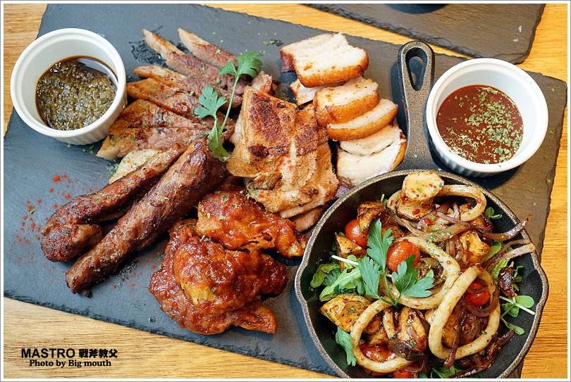 【中和環球美食】MASTRO 戰斧教父X 2018 Hellmann’s美味沙拉之旅‧大份量、口味好的新美式料理!美式黑白切、戰斧豬排推薦!
