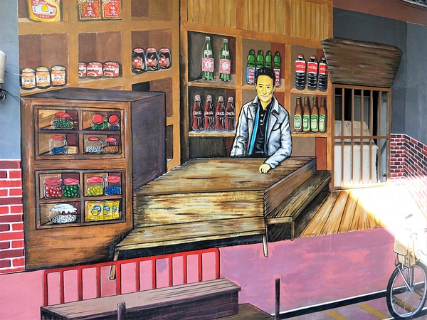 永靖故事牆 & 電影彩繪街:【彰化永靖景點】彰化永靖故事牆~港台巨星也有參與演出,記載歲月的牆和那年代的風華