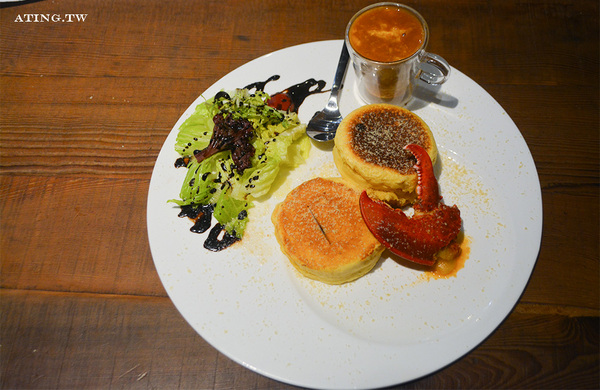 龍波斯特-lobster.foods龍蝦三明治((台中禮客旗艦店)):龍波斯特台中禮客旗艦店》臺中午茶拾光龍蝦舒芙蕾鬆餅佐龍蝦醬下午茶雙人組