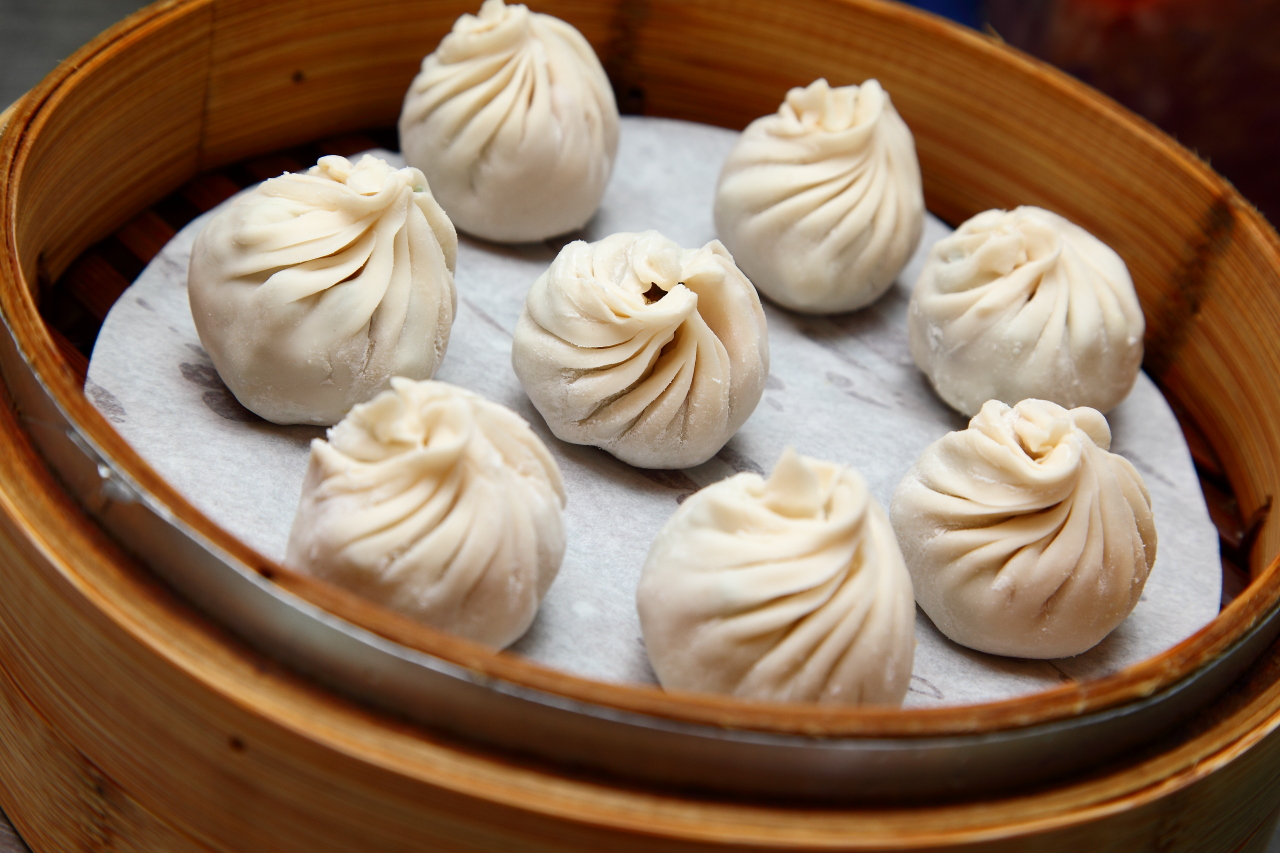 中坜龙冈忠贞市场在地人大推汤包老店～蒸品汤包 - 大手牵小手.玩乐趣