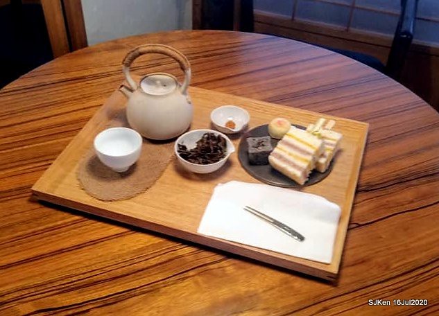 Traditional Taiwan Hi-tea refreshment at Ancient house, Taipei, Taiwan, SJKen, July 16, 2020.