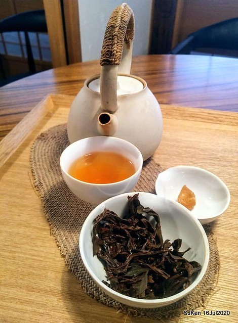 Traditional Taiwan Hi-tea refreshment at Ancient house, Taipei, Taiwan, SJKen, July 16, 2020.