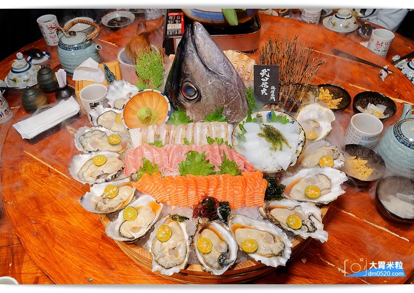 桃園中壢無菜單料理推薦,武田信玄海鮮專門,每人880元免收服務費,想吃最青A的海鮮與日式料理就來這!桃園無菜單料理推薦,中壢日式料理推薦, - 大胃米粒 DAVID & MILLY