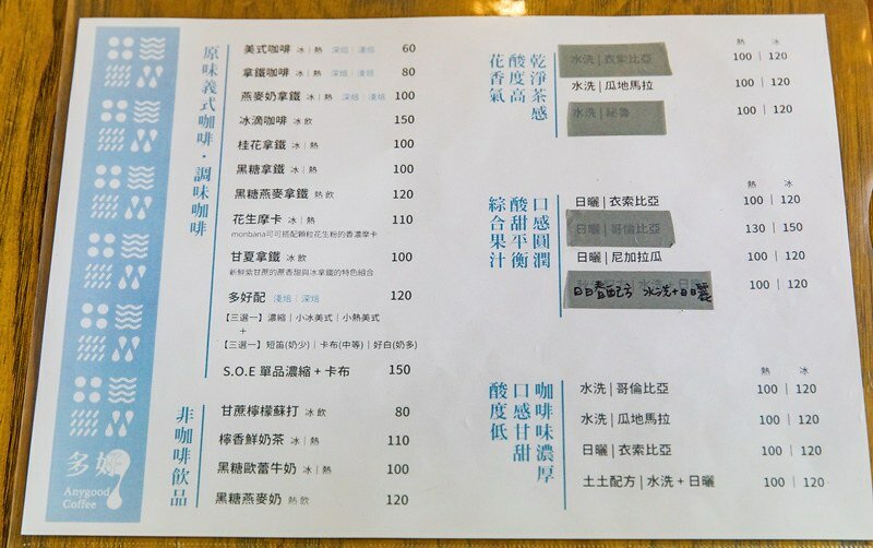 【基隆想入啡啡之一】多好咖啡店 Anygood Coffee.藏身仁愛市場的菜藍咖啡香.多好配咖啡再配花生摩卡.焦糖布