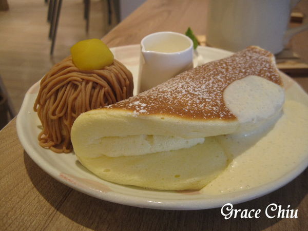 Woosaパンケーキ 屋莎鬆餅屋(京站店) 蒙布朗冰淇淋鬆餅