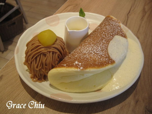 屋莎鬆餅屋(京站店) Woosaパンケーキ 蒙布朗冰淇淋鬆餅