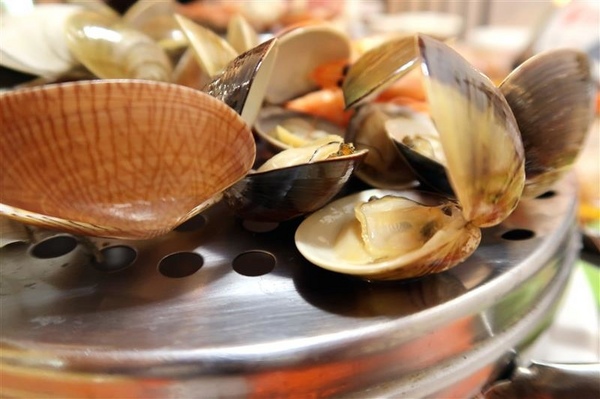 二月牌沙茶爐：新莊火鍋 二月牌沙茶爐 現流海鮮塔蛤蠣紅蟳 台南魚冊火鍋料超威 打卡送牛肉~