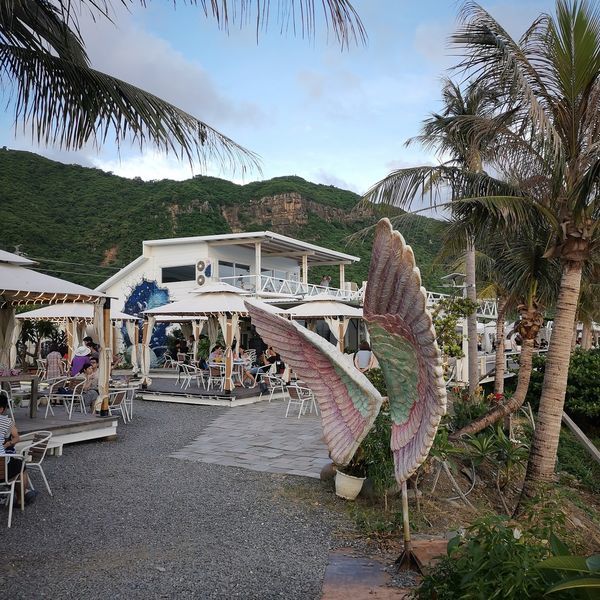 愛琴海海岸海景咖啡