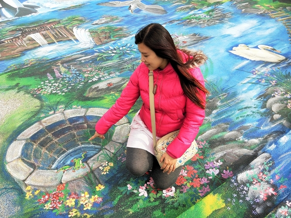 頂魚寮公園:【台中梧棲景點】頂魚寮公園-藍色鯨魚溜滑梯,好拍的3D彩繪海底世界,台中親子快樂園地