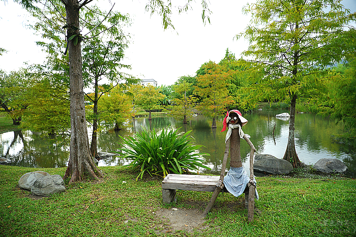 花蓮落羽松景觀餐廳！松湖驛站落羽松湖畔美景，品嚐各國美食合菜下午茶。