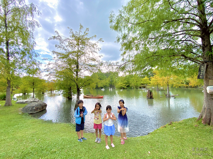 花蓮落羽松景觀餐廳！松湖驛站落羽松湖畔美景，品嚐各國美食合菜下午茶。