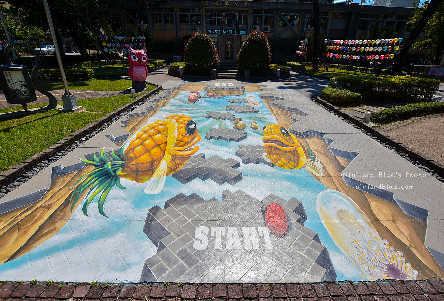 霧峰區公所.3D地景彩繪01