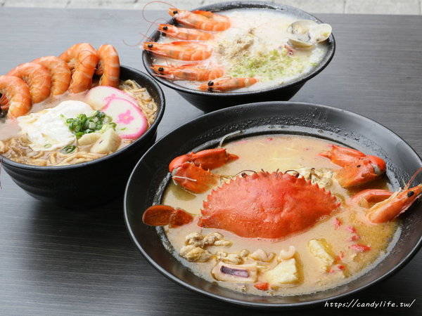 粥堂：台中美食│粥堂（龍蝦粥 螃蟹粥 拉麵）專賣店〃活體海鮮入料～處女蟳麻油麵線霸氣上桌！