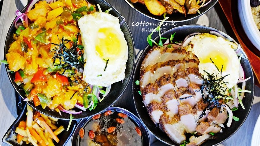 全台唯一鹹豬肉蓋飯在台中！平日午間限定，棗點子點餐就送紅棗茶免費喝到飽！