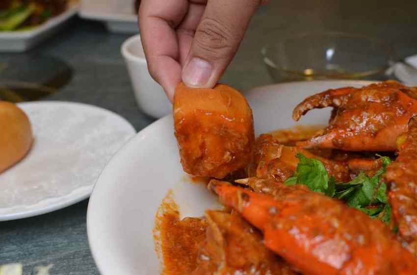 珍寶海鮮，得獎的辣椒螃蟹必吃，單點600g螃蟹1480元，雙人或三人平日套餐選擇很划算！