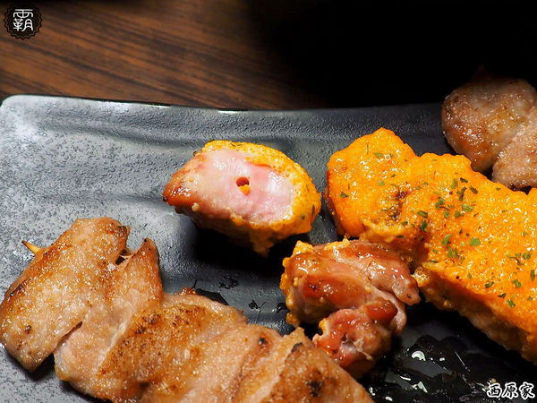 西原家備長炭串料理: 西原家備長炭串料理,備長炭高溫鎖住食材肉汁,獨特醬汁讓串燒更出色~