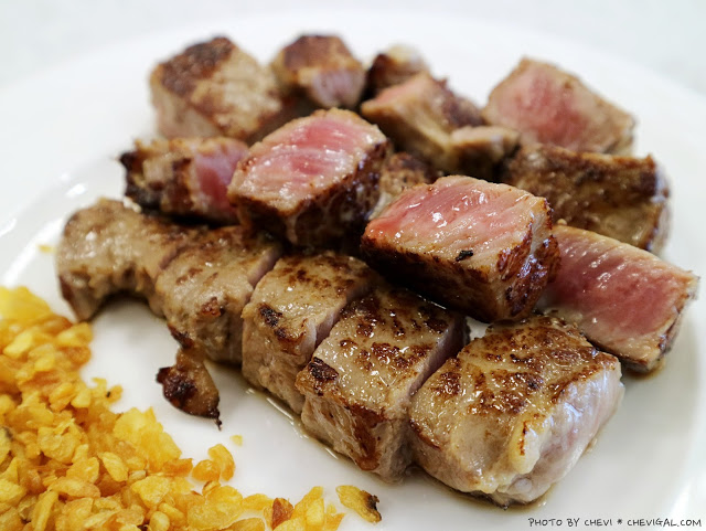 台中中區│瘋醬鐵板燒*紐約客牛排鮮嫩欲滴超誘人!獨門醬料蒜酥好涮嘴!還有湯品米飯飲料無限吃到飽~