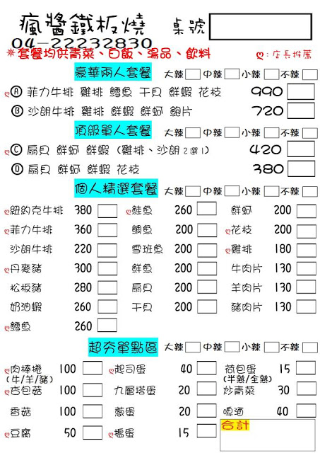 台中中區│瘋醬鐵板燒*紐約客牛排鮮嫩欲滴超誘人!獨門醬料蒜酥好涮嘴!還有湯品米飯飲料無限吃到飽~