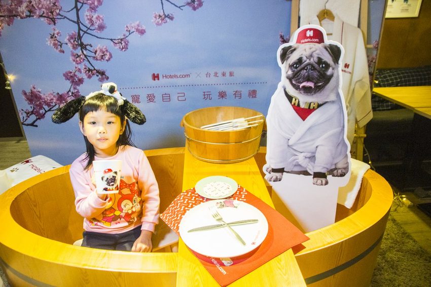 【吃喝.台北】松山下午茶/O.L.O CAFÉ~亞洲唯一Hotels.com聯名咖啡館/輕食咖啡,禮賓大使Bellbug巴哥萌狗陪你用餐