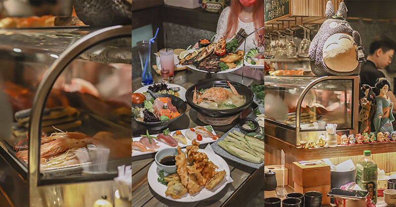 名古屋料亭中正店,鮭魚握壽司、花蟹鍋吃到飽。